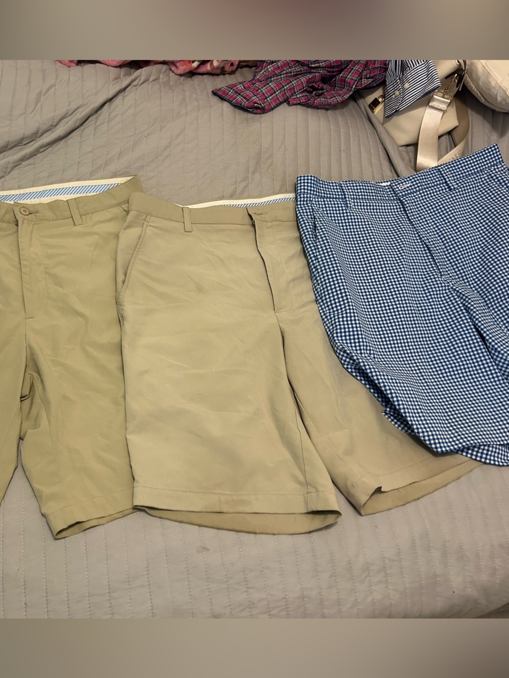 Lot of 3 Classic Khaki golf shorts